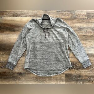 L.L. Bean Gray Sweater Fleece Pullover